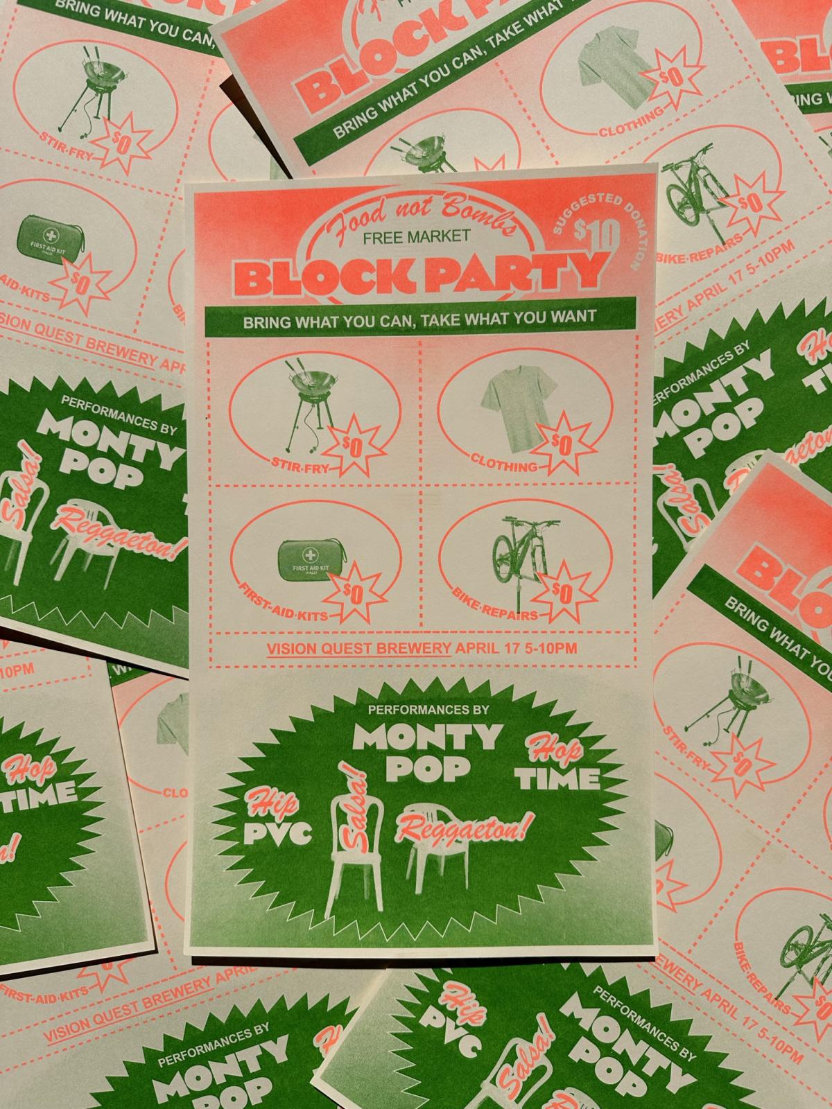 🍲 Food Not Bombs Free Market Block Party
